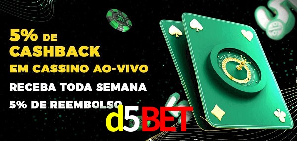 Promoções do cassino ao Vivo d5bet